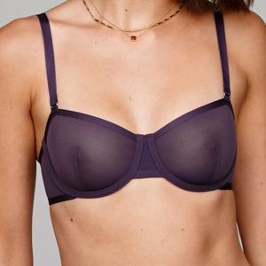 Cuup Balconette Bra 34F (34DDD) Dusk